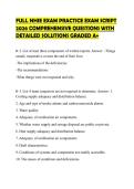FULL NHIE EXAM PRACTICE EXAM SCRIPT 2026 COMPREHENSIVE QUESTIONS WITH DETAILED SOLUTIONS GRADED A&plus;
