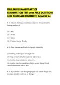 FULL NHIE EXAM PRACTICE EXAMINATION TEST 2026 FULL QUESTIONS AND ACCURATE SOLUTIONS GRADED A&plus;