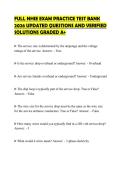 FULL NHIE EXAM PRACTICE TEST BANK 2026 UPDATED QUESTIONS AND VERIFIED SOLUTIONS GRADED A&plus;