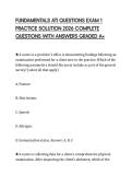FUNDAMENTALS ATI QUESTIONS EXAM 1 PRACTICE SOLUTION 2026 COMPLETE QUESTIONS WITH ANSWERS GRADED A&plus;