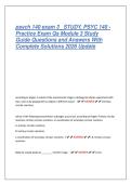 psych 140 exam 3 &lowbar;STUDY&comma; PSYC 140 -  Practice Exam Qs Module 3 Study  Guide Questions and Answers With  Complete Solutions 2026 Update 