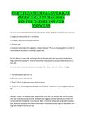 Certified Medical-Surgical Registered Nurse 2026 &ndash; Sample Questions and Answers for Exam Preparation