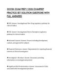 SOCRA EXAM PREP 2 2026 EXAMPREP PRACTICE SET SOLUTION QUESTIONS WITH FULL ANSWERS