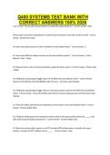 Q400 SYSTEMS TEST BANK WITH CORRECT ANSWERS 100&percnt; 2026