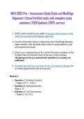 WGU C955 Pre &ndash; Assessment Study Guide and MindEdge Alignment &vert; Actual Verified study with complete study solutions &vert; 2026 Updates &vert; 100&percnt; correct
