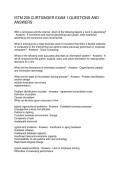 ISTM 209 CURTSINGER EXAM 1 QUESTIONS AND ANSWERS