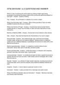 ISTM 209 EXAM 1 & 2 QUESTIONS AND ANSWER