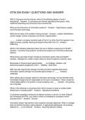 ISTM 209 EXAM 1 QUESTIONS AND ANSWER