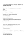 Maternity Nursing &ndash; Exam 1&colon; Postpartum &ndash; Questions and Solutions &ndash; 2025&sol;2026