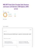 WGU D072 Study Guide &vert; Complete Study Questions and Answers with Solutions &vert; 2026 Updates &vert; 100&percnt; correct