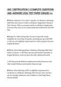 UHC CERTIFICATION 3 COMPLETE QUESTIONS AND ANSWERS 2026 TEST PAPER GRADED A&plus;