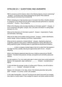 ISTM 209 CH&period; 1 QUESTIONS AND ANSWERS