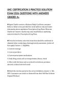 UHC CERTIFICATION 3 PRACTICE SOLUTION EXAM 2026 QUESTIONS WITH ANSWERS GRADED A&plus;