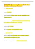 2026&sol;2027 Pharmacology Proctor Retake Exam Questions and Answers &lpar;Rated A&plus;&rpar;