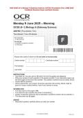 OCR GCSE &lpar;9&ndash;1&rpar; Biology A &lpar;Gateway Science&rpar; J247&sol;02 &lpar;Foundation Tier&rpar; JUNE 2025  Combined Question Paper and Mark Scheme
