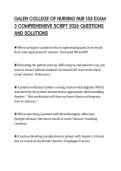 GALEN COLLEGE OF NURSING NUR 155 EXAM 3 COMPREHENSIVE SCRIPT 2026 QUESTIONS AND SOLUTIONS