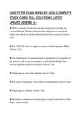 GAS FITTER EXAM BUNDLED 2026 COMPLETE STUDY GUIDE FULL SOLUTIONS LATEST UPDATE VERIFIED A&plus;
