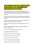 GCSE EDEXCEL BIOLOGY CERTIFICATION EVALUATION 2026 COMPREHENSIVE QUESTIONS AND SOLUTIONS