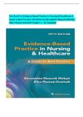 Test Bank for Evidence-Based Practice in Nursing & Healthcare&colon; A Guide to Best Practice&comma; 5th Edition by Bernadette Mazurek Melnyk & Ellen Fineout-Overholt &vert; Complete Verified Chapters 1-23 &vert; Q & A with Rationales &vert; A&plus; Grade 