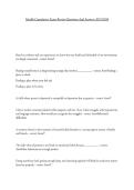 Health Cumulative Exam Review Questions And Answers 2025&sol;2026