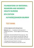 Maternal-Newborn Nursing Test Bank 2026 &vert; Murray 8th Edition MCQs &vert; OB & Women&rsquo;s Health NCLEX Questions &plus; Rationales