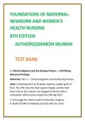 Maternal-Newborn Nursing Test Bank 2026 &vert; Murray 8th Edition MCQs &vert; OB Nursing NCLEX Questions & Women&rsquo;s Health Study Guide