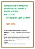 Maternal-Newborn Nursing Test Bank &vert; Murray 8th Edition MCQs &vert; OB Nursing NCLEX Questions &vert; Women&rsquo;s Health Study Guide 2026