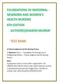 Maternal-Newborn Nursing Test Bank 2026 &vert; Murray 8th Edition MCQs &vert; OB Nursing NCLEX Questions &vert; Women&rsquo;s Health Study Guide