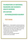 Maternal-Newborn Nursing Test Bank &vert; Murray 8th Ed MCQs &plus; Rationales &vert; OB Nursing NCLEX Questions &vert; Women&rsquo;s Health Study Guide 2026