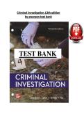 est Bank - Criminal Investigation 13th Edition - Charles Swanson