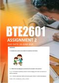 BTE2601 Assignment 2 Semester 1 2026 - Due 28 June 2026