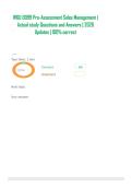 WGU D099 Pre-Assessment Sales Management &vert; Actual study Questions and Answers &vert; 2026 Updates &vert; 100&percnt; correct