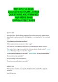 BSN 225 Full Body Assessments EXAM LATEST QUESTIONS AND VERIFIED ANSWERS 100- GUARANTEED PASS&period;docx