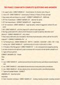 TBS PHASE 2 EXAM WITH COMPLETE QUESTIONS AND ANSWERS 