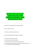 Nursing 225 Final Exam - Clicker Questions AND VERIFIED ANSWERS 100- GUARANTEED PASS&period;