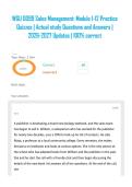 WGU D099 Sales Management&colon; Module 1-12 Practice Quizzes &vert; Actual study Questions and Answers &vert; 2026-2027 Updates &vert; 100&percnt; correct