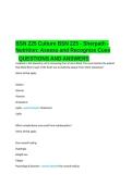 BSN 225 Culture BSN 225 Sherpath - Nutrition Assess and Recognize Cues QUESTIONS AND ANSWERS&period;docx
