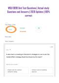 WGU D099 Unit Test Questions &vert; Actual study Questions and Answers &vert; 2026 Updates &vert; 100&percnt; correct