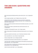 TAM 1300 EXAM 1 QUESTIONS AND ANSWERS