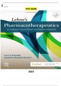 Test Bank for Lehne's Pharmacotherapeutics for Advanced Practice Nurses and Physician 2nd Edition by Laura Rosenthal & Jacqueline Burchum - Complete, Elaborated and Latest Test Bank. ALL Chapters (1-92) Included and Updated