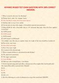 ADVANCE RIGGER TEST EXAM QUESTIONS WITH 100&percnt; CORRECT  ANSWERS&period; 