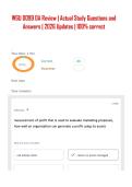 WGU D099 OA Review &vert; Actual Study Questions and Answers &vert; 2026 Updates &vert; 100&percnt; correct