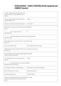 STAN MUCINIC - EXAM 5 UPDATED ACTUAL Questions and  CORRECT Answers 