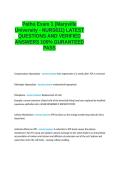 Patho Exam 1 &lpar;Maryville University - NURS611&rpar; LATEST QUESTIONS AND VERIFED ANSWERS 1005 GUARAANTEED PASS&period;