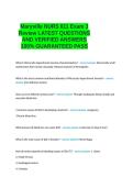 Maryville NURS 611 Exam 3 Review LATEST QUESTIONS AND VERIFIED ANSWERS 100- GUARANTEED PASS&period;