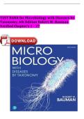 Test Bank for Microbiology with Diseases by Taxonomy&comma; 6th Edition by Robert W&period; Bauman &vert; Verified Chapters 1-27 Complete &vert; Q&A with Rationales &vert; A&plus; Grade 