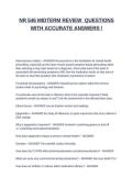 NR 546 MIDTERM REVIEW  QUESTIONS WITH ACCURATE ANSWERS &excl;