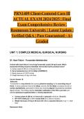 PRN1409 Client-Centered Care III ACTUAL EXAM 2024&sol;2025 &vert; Final Exam Comprehensive Review &vert; Rasmussen University &vert; Latest Update &vert; Verified Q&A &vert; Pass Guaranteed - A&plus; Graded