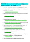 NGN ATI Comprehensive Exit Exam - 180  & Correct Answers 2023 REAL EXAM&Tab; 
