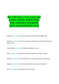 Bio 1100 test 1 Troy university EXAM LATEST QUESTIONS AND VERIFIED ANSWERS 100- GUARANTEED PASS&period;